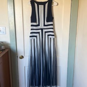 Vintage Woman’s Blue and White Dress